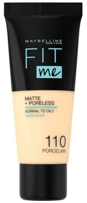 Maybelline Fit Me! Foundation Matte + Poreless Тональный крем 30 ml / Фарфоровый (360053132450)