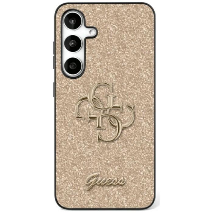Guess Fixed Glitter Big 4G Metal Logo Чехол для Samsung Galaxy S25 Ultra (GUHCS25LHG4SGD)