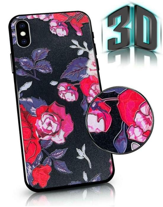 Mocco Flowers Aizmugurējais Apvalks 3D Priekš