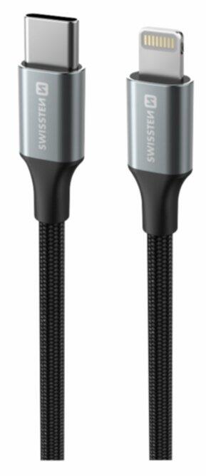 Swissten Textile II USB-C - Lightning