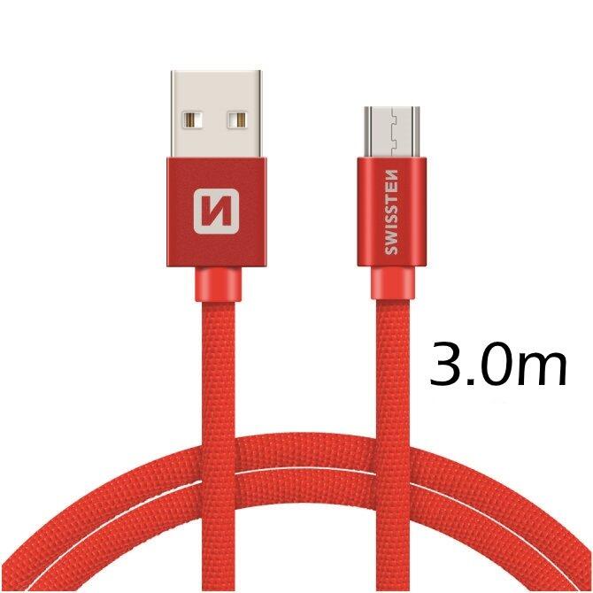 Swissten Textile Quick Charge Universāls Micro