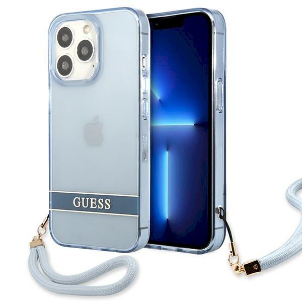 Guess GUHCP13LHTSGSB Hardcase Translucent Stap Защитный чехол для iPhone 13 Pro / 13 6,1" / синий (GUHCP13LHTSGSB)