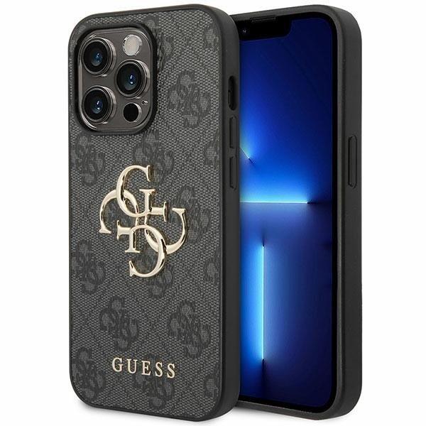 Guess 4G Big Metal Logo Back Case Защитный Чехол для Apple iPhone 15 Pro (GUHCP15L4GMGGR)