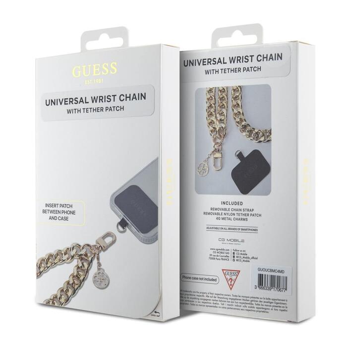 Guess Universal Wrist Strap 4G Charm / золотой (GUOUCBMC4MD)