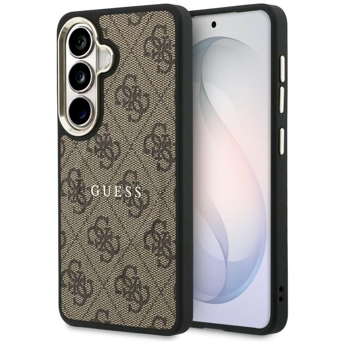Guess 4G Embossed Ring MagSafe Case Защитный чехол для Samsung Galaxy S26 Plus / коричневый (GUHMS26MP4MSEGCW)