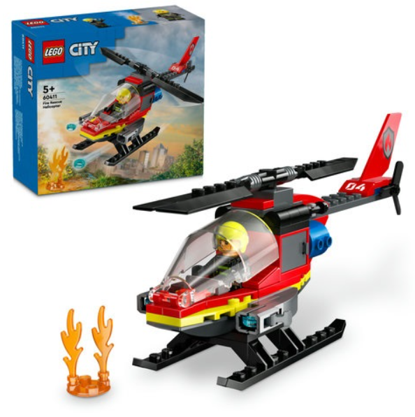 LEGO 60411 Fire Rescue Helicopter Konstruktors