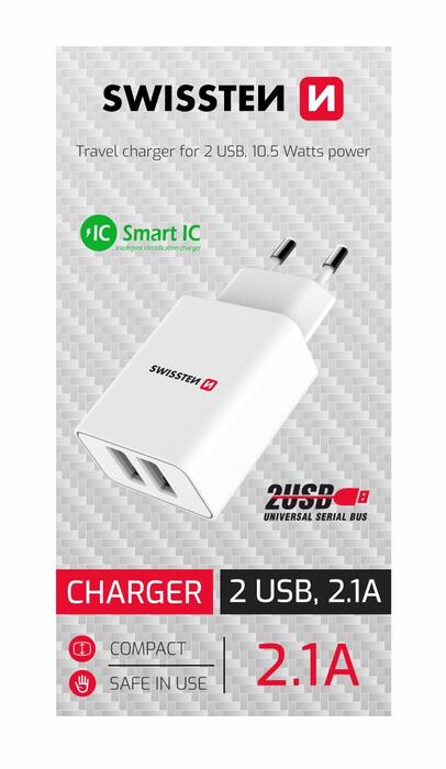 Swissten Smart Travel Charger Tīkla Lādētājs