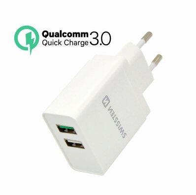 Swissten Premium Tīkla Lādētājs Qualcomm 3