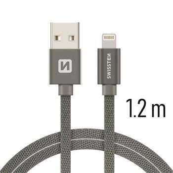 Swissten Textile Fast Charge 3A Lightning