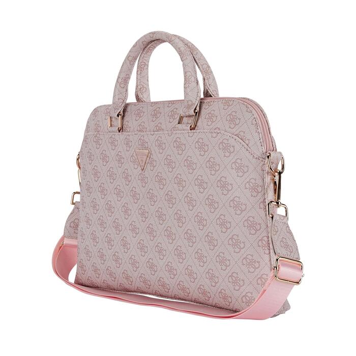Guess PU 4G Triangle Logo Datorsoma 13/14/15" / rozā (GUCB15P4DPTP)