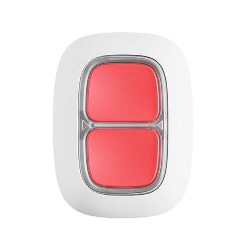 Ajax DoubleButton Белая Беспроводная Тревожная Кнопка с Двойной Защитой от Случайных Нажатий (2085079WH1)