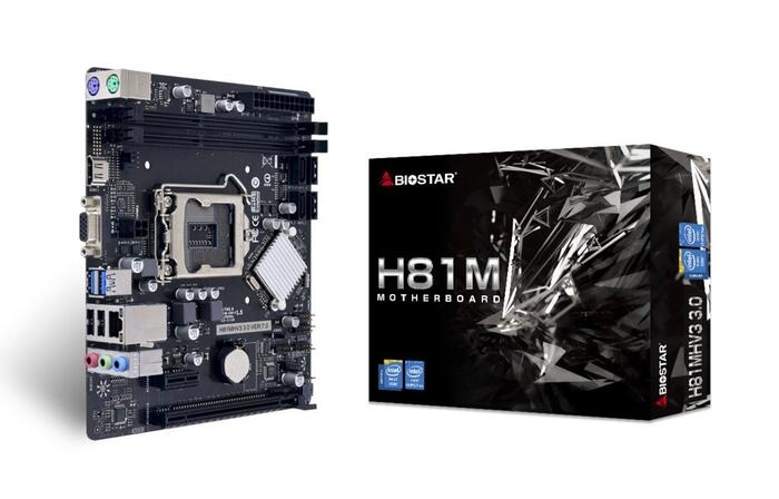BIOSTAR H81MHV3 3.0 Pamatplate mATX