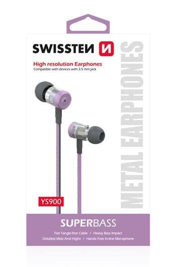 Swissten SuperBass Earbuds Metal YS900 Stereo
