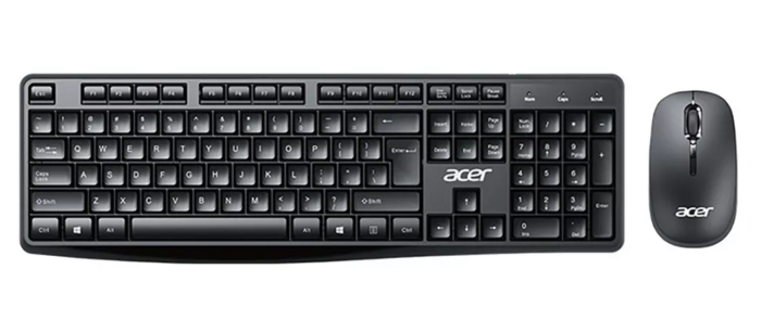 Acer LK41-2K Bezvadu Klaviatūra + Pele USB / ENG (LK41-2K BK)