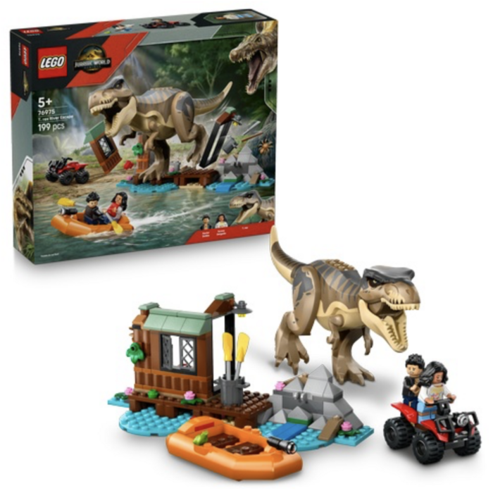 LEGO 76975 T-Rex River Escape Konstruktors