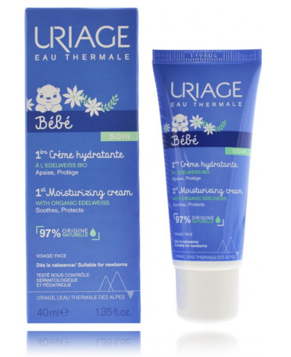 Uriage Bébé 1st Увлажняющий Крем с oрганическим Эдельвейсом 40 ml (3661434008658)