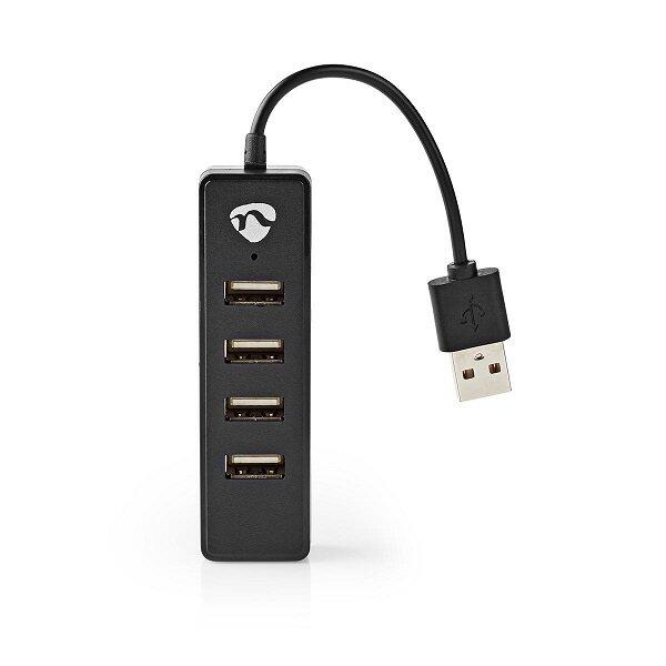 Nedis UHUBU2420BK USB Hubs - Sadalītājs (UHUBU2420BK)