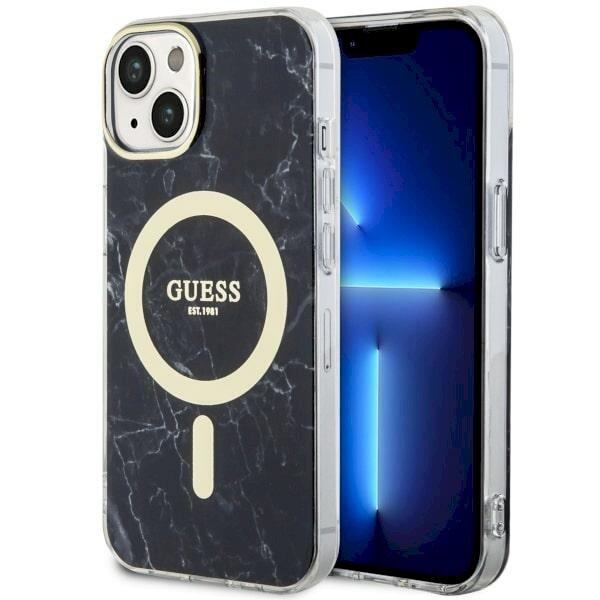 Guess GUHMP14SPCUMAK Marble MagSafe Hardcase Aizsargapvalks