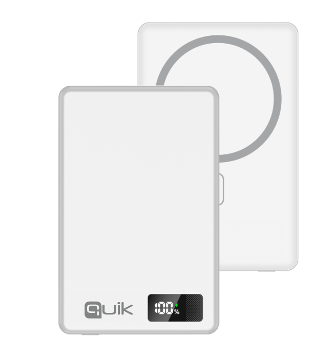 Quik Accessories QP-840 Slim Magnētiskais Bezvadu Ārējais akumulators 10.000mAh (QP-840)