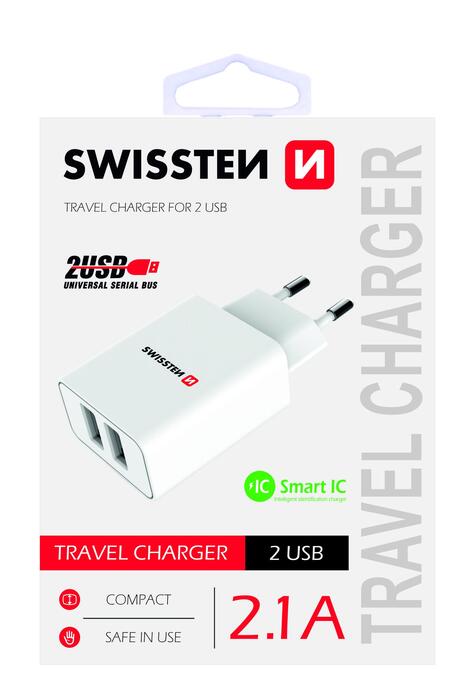 Swissten Premium Tīkla Lādētājs USB 2