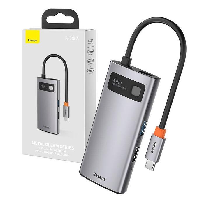 Baseus CAHUB-CY0G Metal Gleam Series 4in1