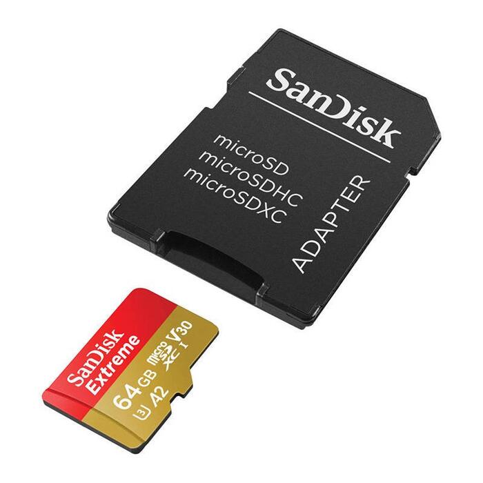 SanDisk Extreme Atmiņas Karte microSD +
