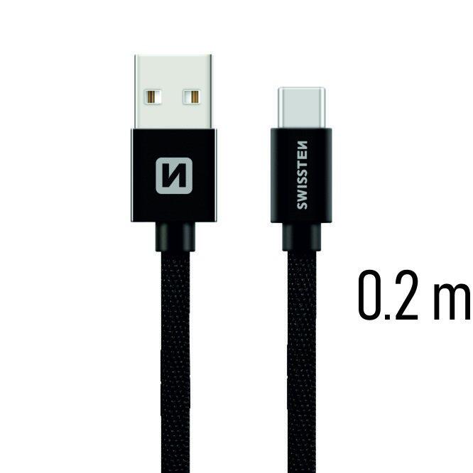 Swissten Textile Universāls Quick Charge 3