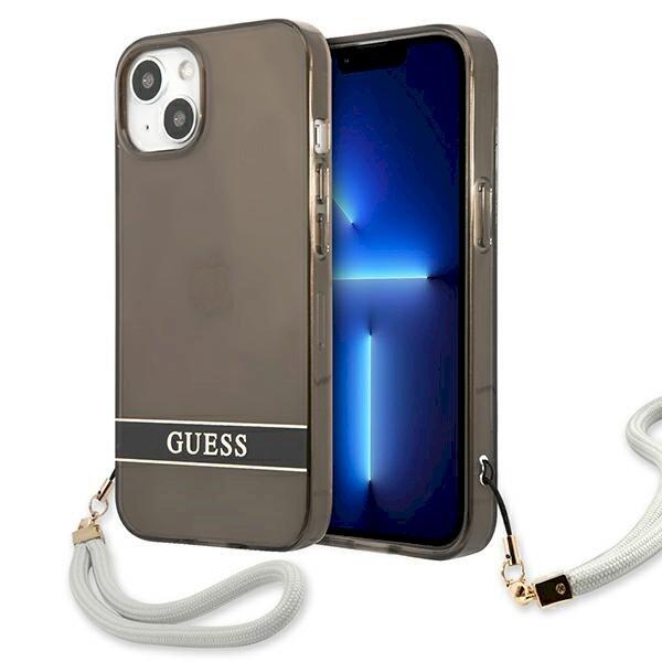 Guess GUHCP13SHTSGSK Hardcase Translucent Stap Защитный чехол для iPhone 13 mini 5,4" / чёрный (GUHCP13SHTSGSK)