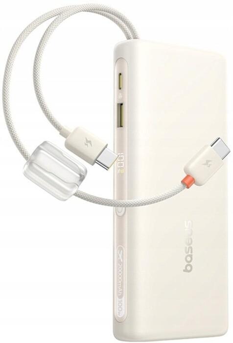 Baseus EnerFill FC41 Портативный аккумулятор 20000 mAh 100W USB-C / бежевый (6942521201815)