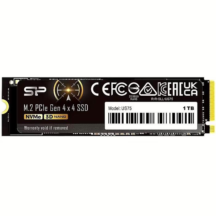 Silicon Power US75 SSD Диск 1TB / M.2 PCI Express 4.0 / NVMe (SP01KGBP44US7505)