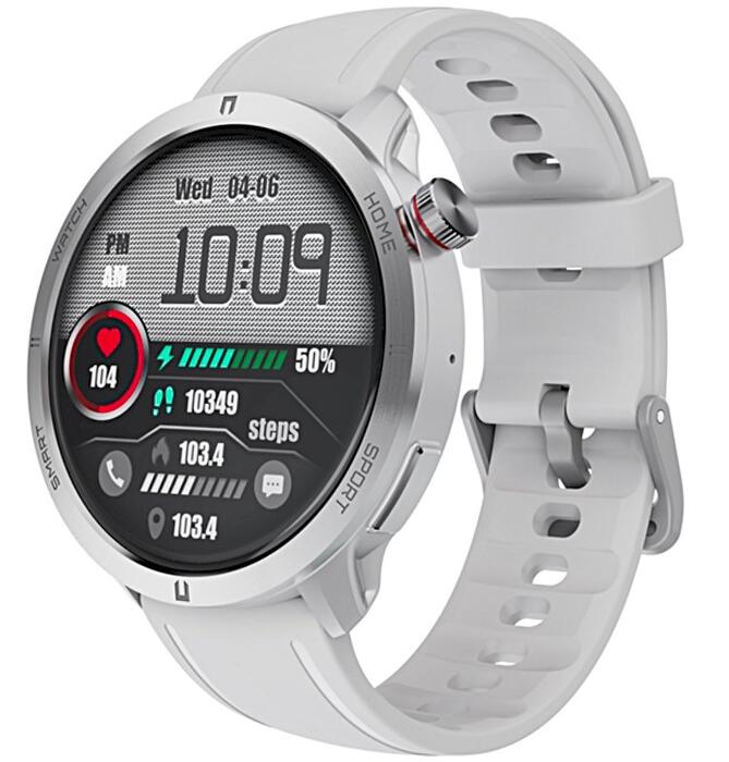 RUBICON Smartwatch RNCF14 Viedpulkstenis / sudraba/balts