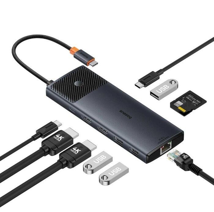 Baseus B00061800123-01 USB-C док-станция 10in1 (B00061800123-01)