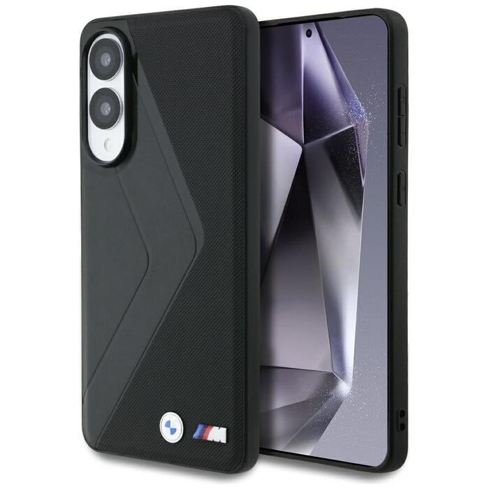 BMW Leather Oversized Stripes MagSafe Чехол для Samsung Galaxy S25 Edge (BMHMPS25E24PUOCSK)