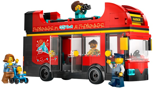 LEGO 60407 Red Double-Decker Sightseeing Bus
