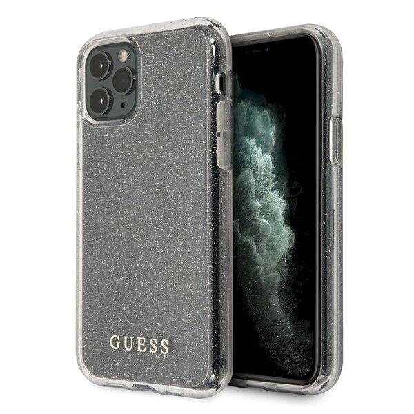 Guess GUHCN65PCGLSI Hardcase Glitter Aizsargapvalks priekš