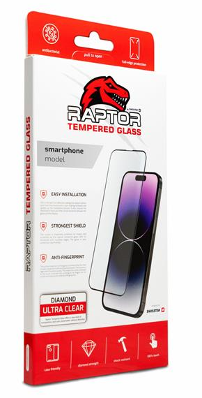 Swissten Raptor Diamond Ultra Full Face Tempered Glass Aizsargstikls Priekš Apple iPhone 16 Pro (84501843)