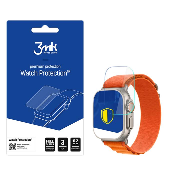 3mk FlexibleGlass Lite Full Screen Protector Защитная пленочка для экрана Apple Watch Ultra (5903108491198)