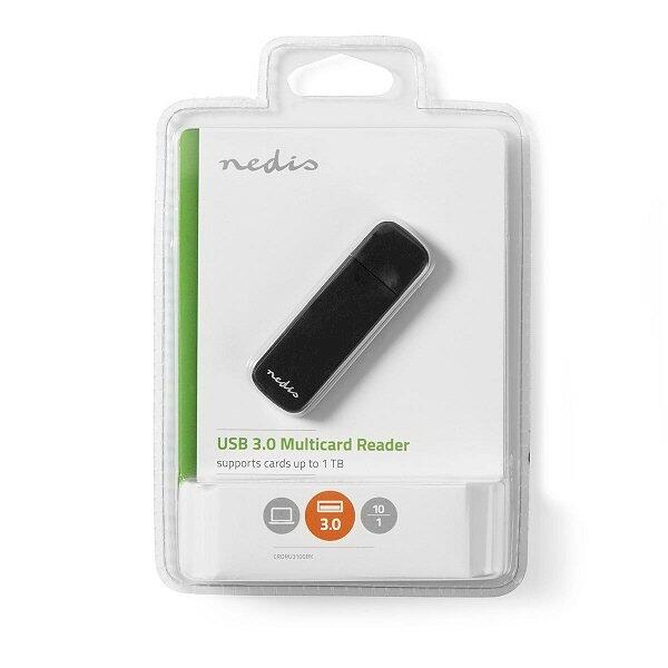 Nedis CRDRU3100BK SD/microSD Картридер (CRDRU3100BK)