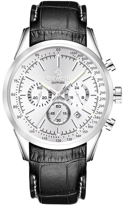 Giewont Chronograph Sapphire Мужские часы GW7650-A1 / серебристый (GW7650-A1)