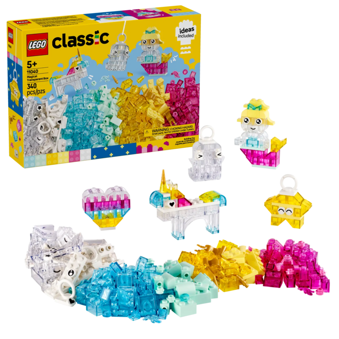 LEGO 11040 Classic Caurspīdīgie ķieģelīši Konstruktors