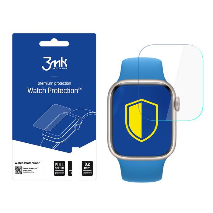 3mk Full Screen Protector Защитная пленочка  ARC+ для экрана Apple Watch 7 45mm (5903108443722)