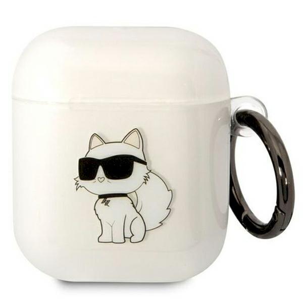 Karl Lagerfeld KLA2HNCHTCT Ikonik Choupette Защитный чехол для Airpods 1/2 / прозрачный (KLA2HNCHTCT)