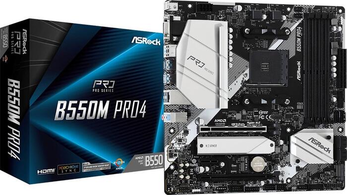 ASRock B550M PRO4 Mātesplate (90-MXBDK0-A0UAYZ)