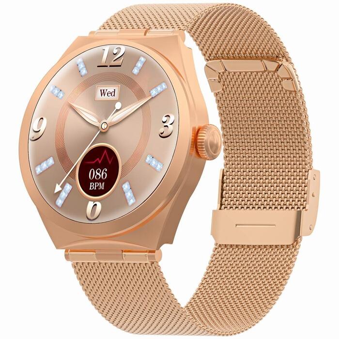 Smartwatch Gravity Viedpulkstenis / rozā zelts