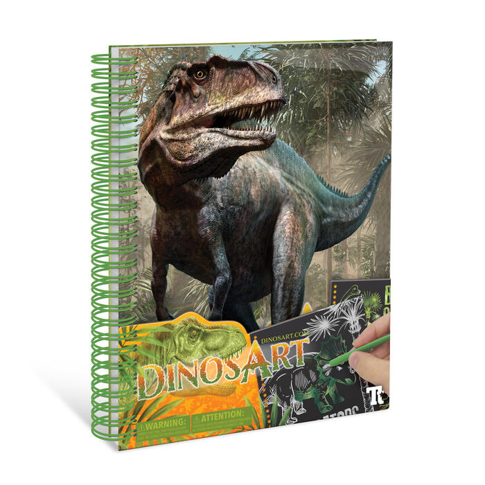 DINOSART radošuma komplekts Scratch & Sketch