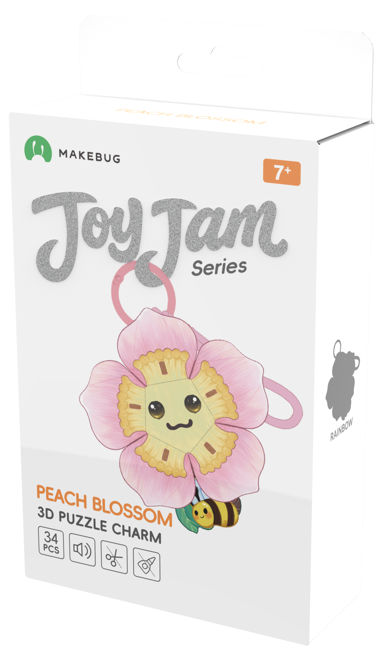 MAKEBUG 3D papīra puzle Persiku zieds, MB-D-0066