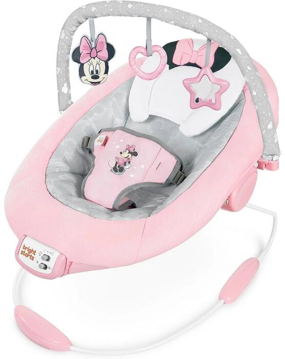 BRIGHT STARTS šūpuļkrēsls Minnie Mouse Rose