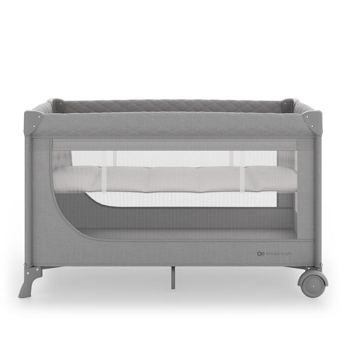 KINDERKRAFT gultiņa-manēža LEODY UP, Grey, KCLEODUPGRY0000