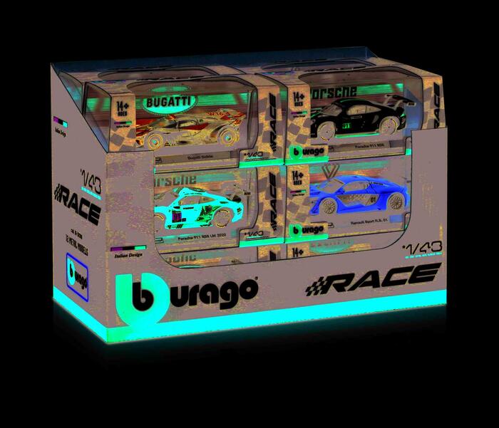 BBURAGO 1:43 automodelis "Race Collezione"