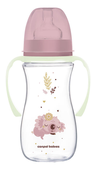 CANPOL BABIES Pretkoliku pudelīte EasyStart, 300ml, Sleepy Koala, 35/238_pin